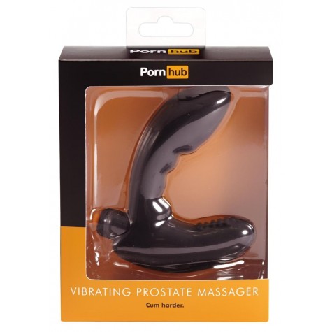 Чёрный вибромассажёр простаты Vibrating Prostate Massage