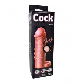 Фаллоудлинитель с кольцом COCK size L - 16,5 см.